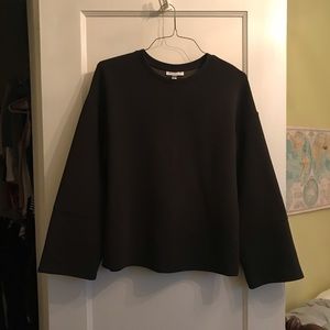 dark green long sleeved top by prologue